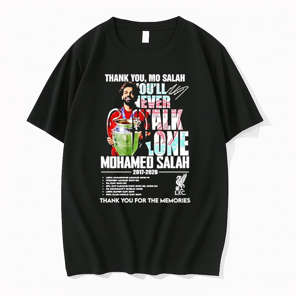 Mohamed Salah 2017 2026 Liverpool Fc Thank You Mo Salah Youll Walk Alone Signature Shirts