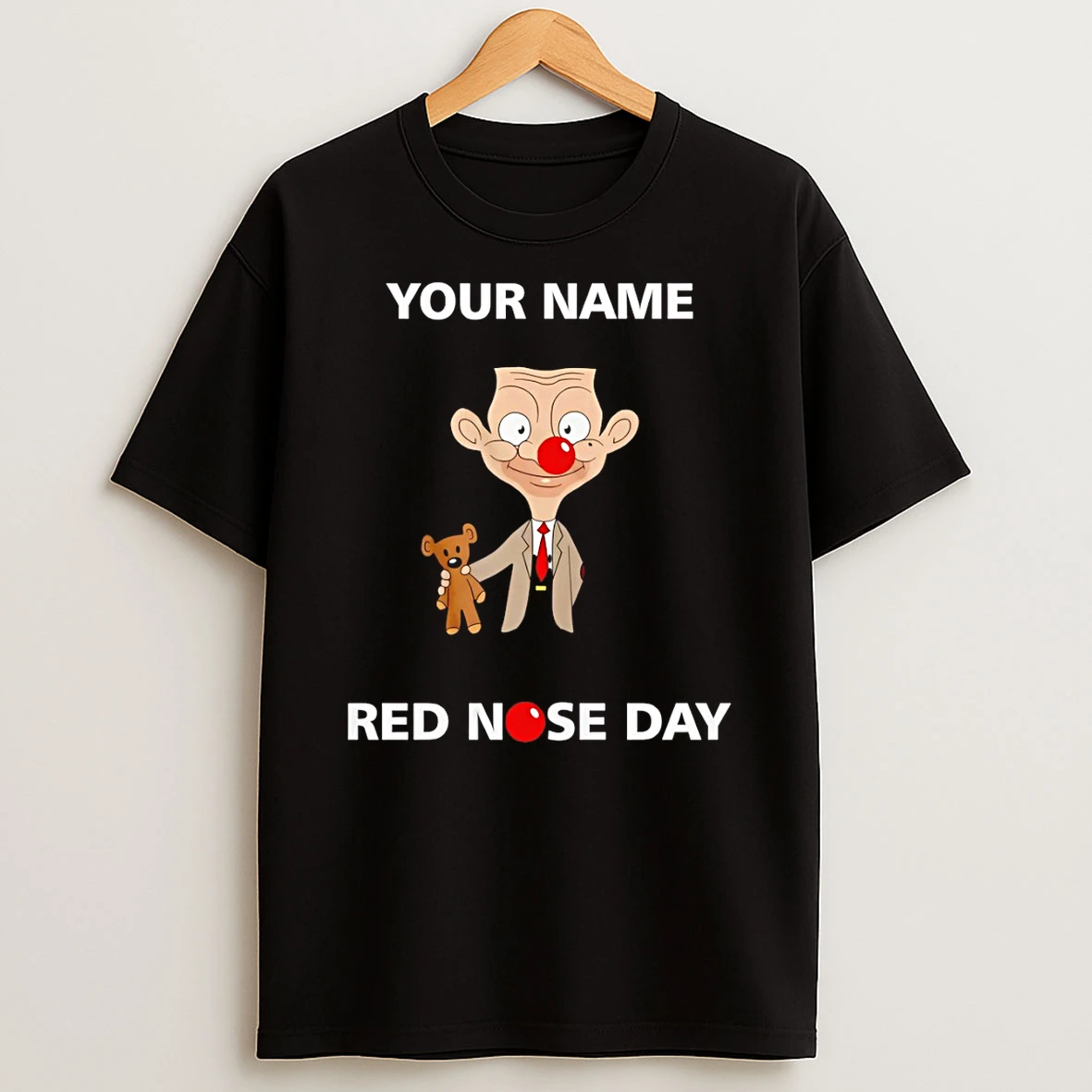 Mr Bean Red Nose Day 2026 Your Name Shirts
