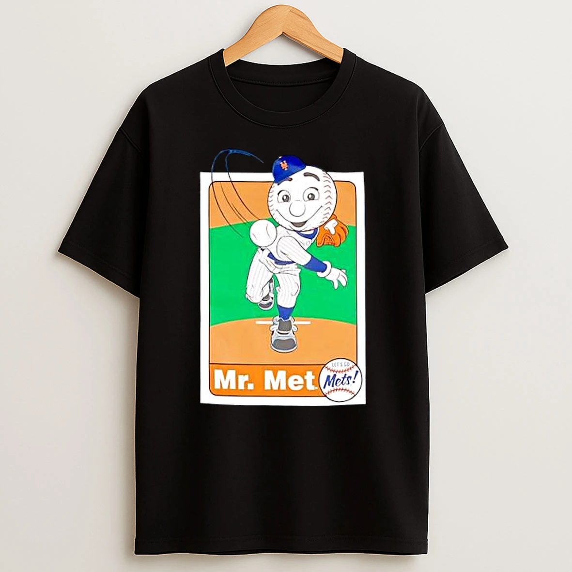 Mr Met Lets Go Mets Baseball Shirts