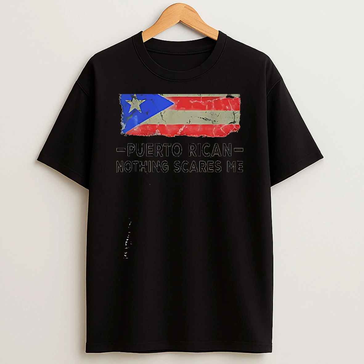 My Wife Is Puerto Rican Nothing Scares Me Usa Flag Shirts