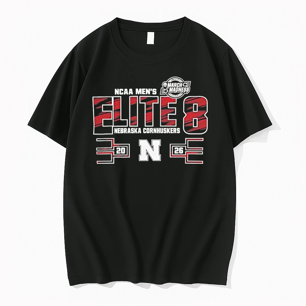 Nebraska Cornhuskers 2026 Elite Eight Ncaa Mens Basketball Tee Shirts