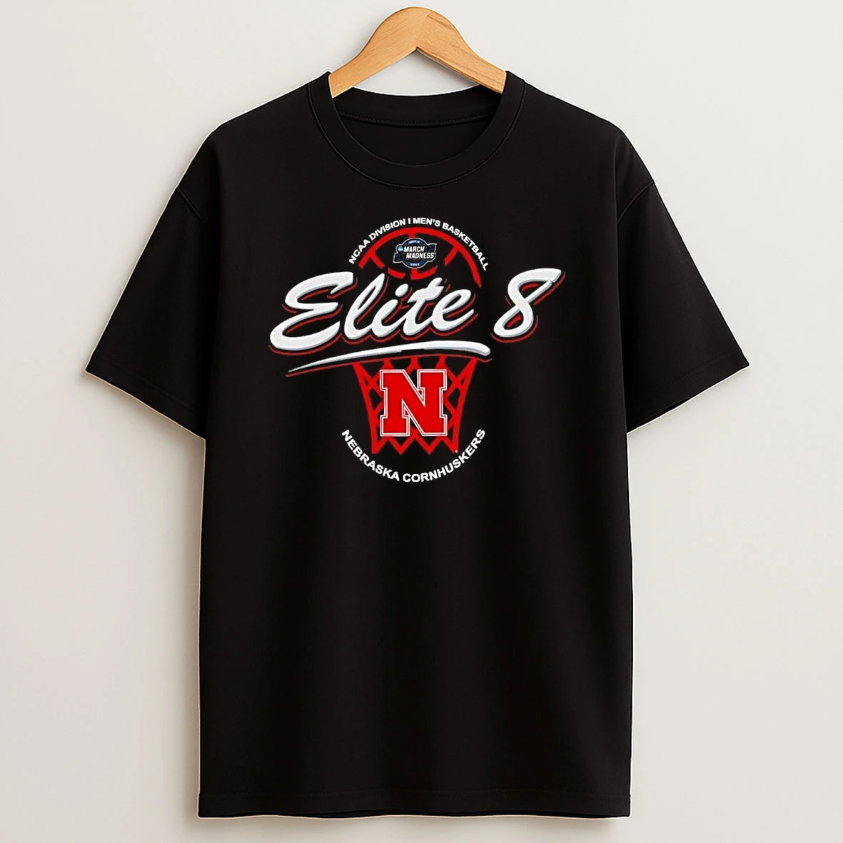 Nebraska Cornhuskers 2026 Ncaa Di Mens Basketball Tournament March Madness Elite 8 Shirts