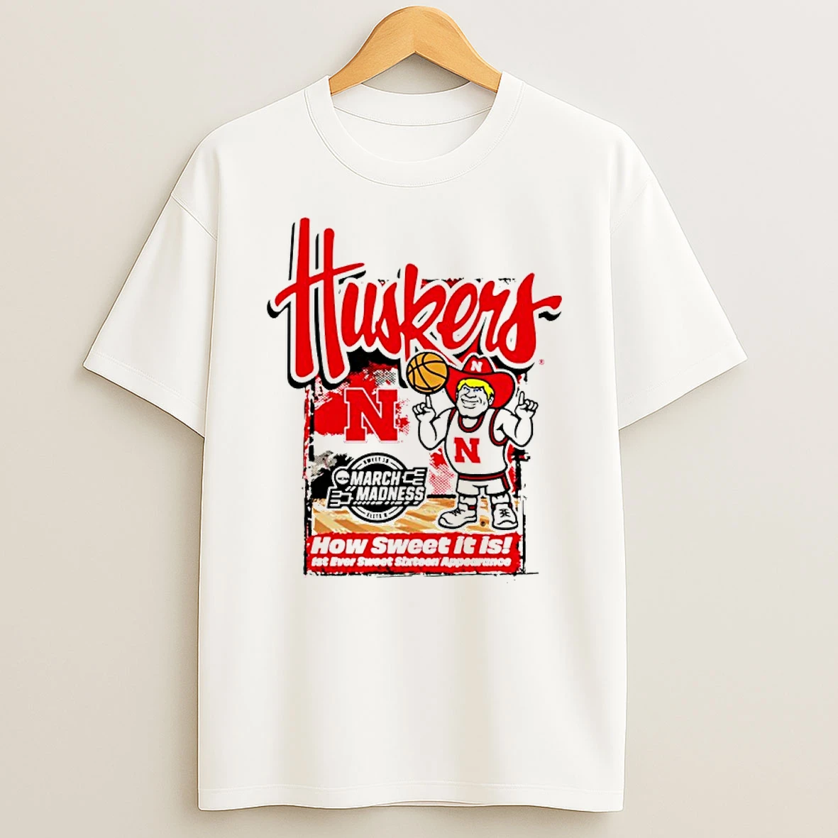 Nebraska Cornhuskers 2026 Ncaa March Madness First Ever Sweet 16 How Sweet It Is Shirts
