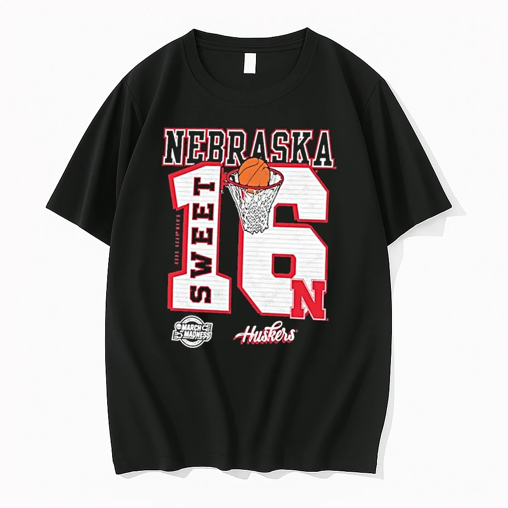 Nebraska Cornhuskers 2026 Ncaa March Madness Sweet 16 Bound Shirts