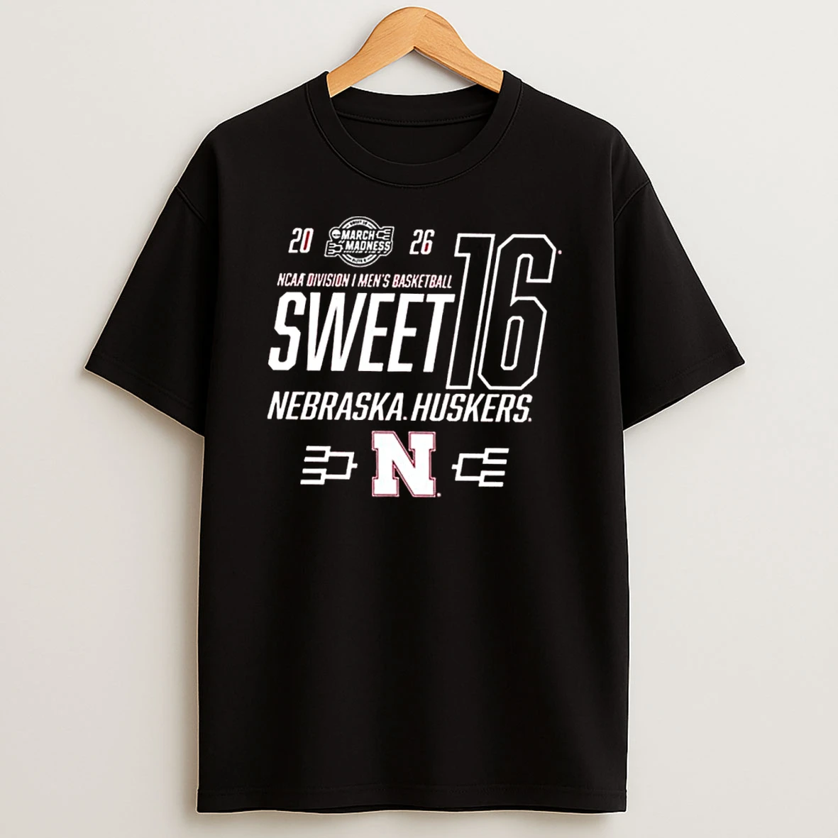 Nebraska Cornhuskers Mens Basketball Sweet 16 Bound Net 2026 Shirts