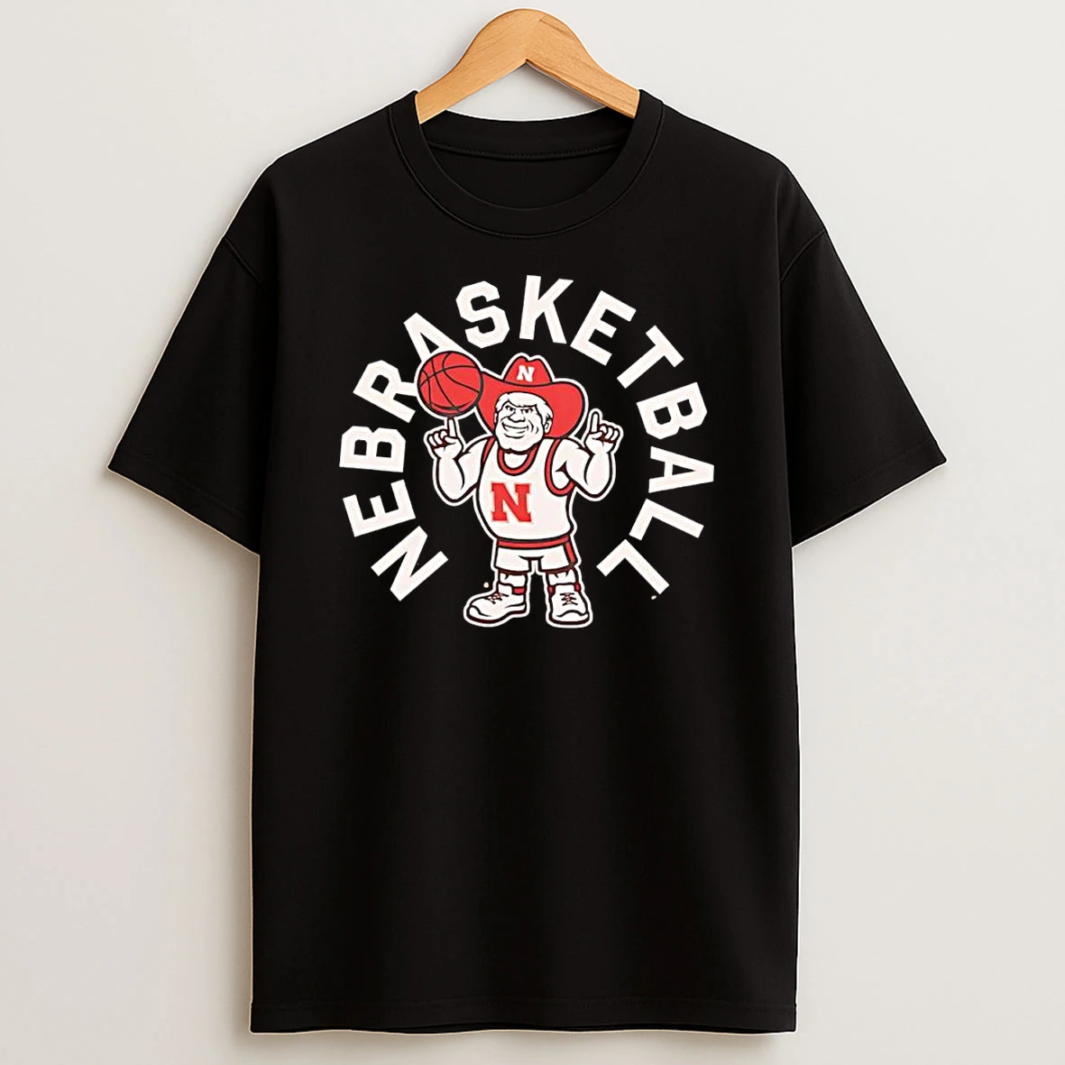 Nebraska Cornhuskers Ncaa Basketball Herbie Husker Logo Shirts
