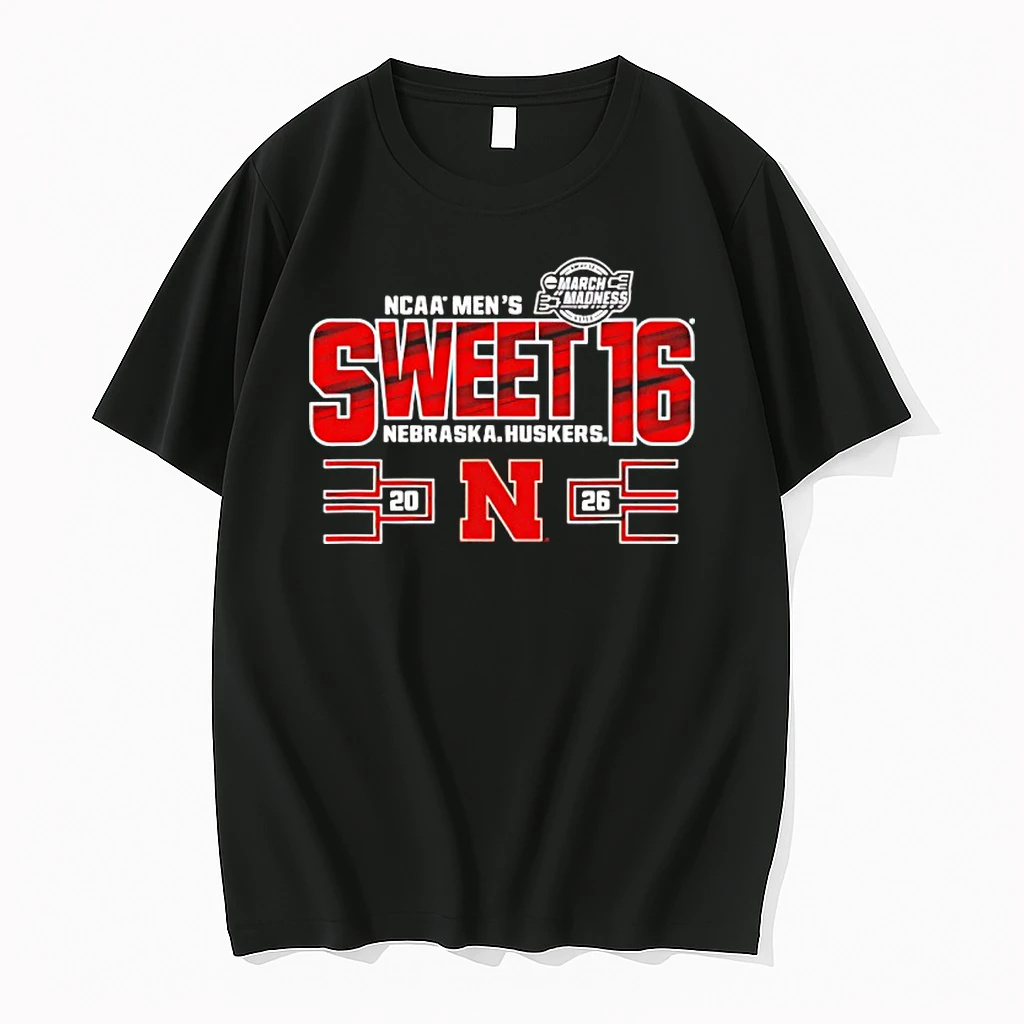 Nebraska Cornhuskers Sweet 16 2026 Mens March Madness Shirts