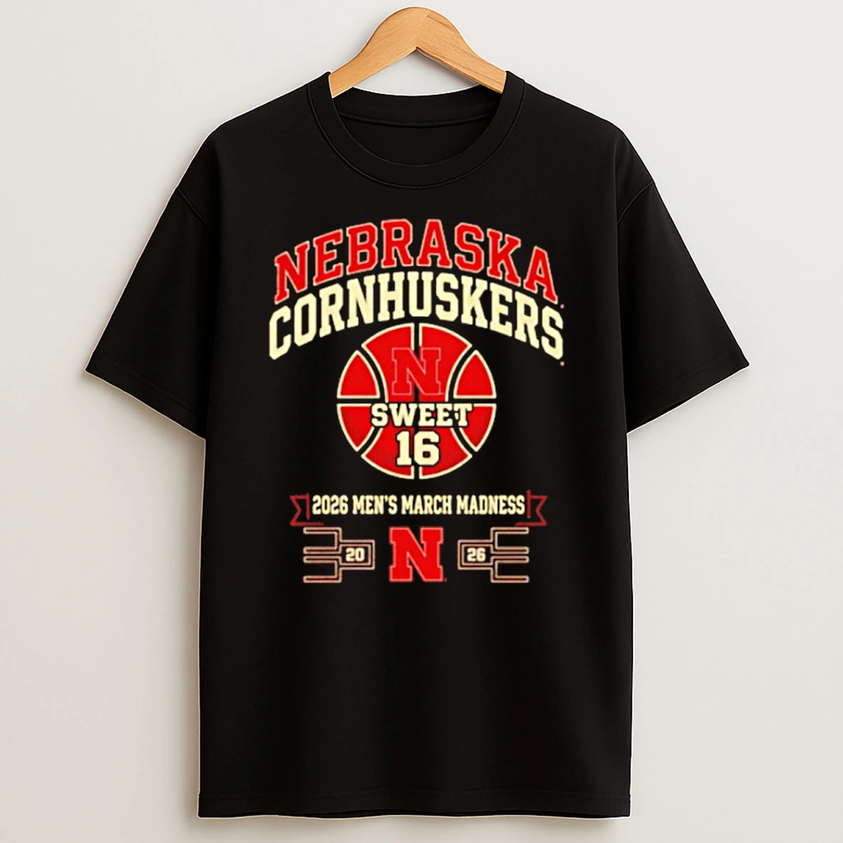 Nebraska Cornhuskers Sweet 16 2026 Mens March Madness Classic Shirts