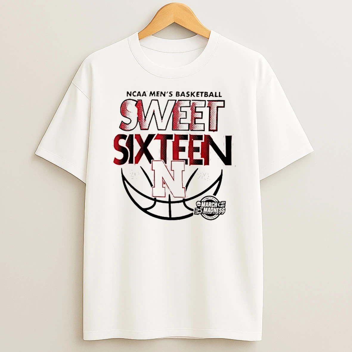 Nebraska Cornhuskers Sweet Sixtee 2026 Ncaa Mens Basketball Tournament Shirts