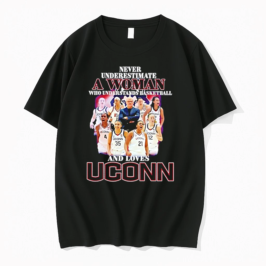 Never Underestimate A Woman Who Understands Basketball And Love Uconn Womens 2026 Shirts