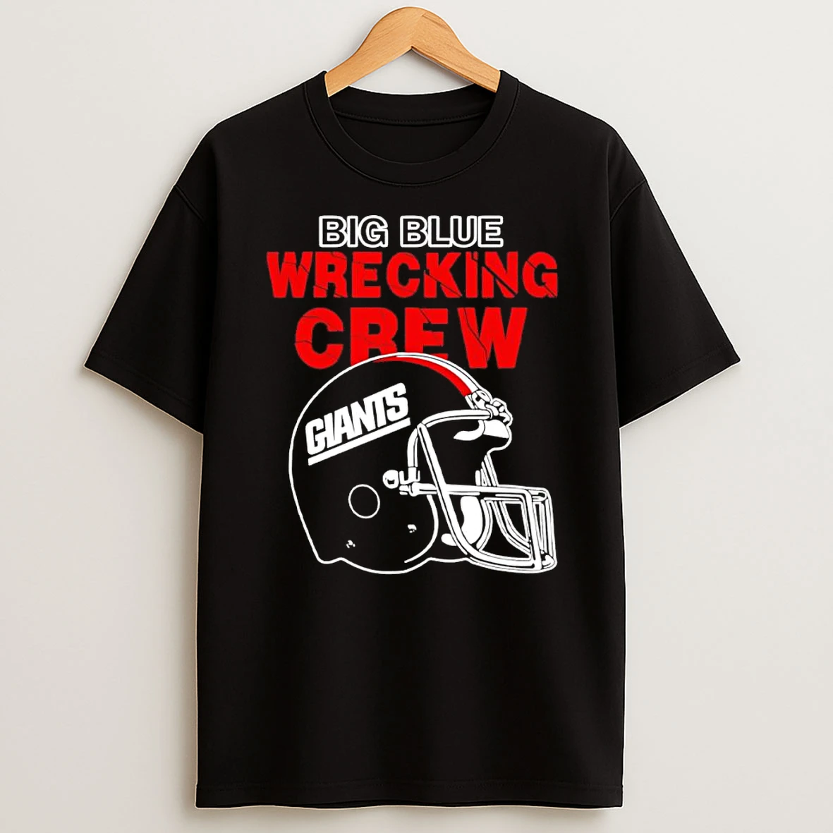 New York Giants Nfl Big Blue Wrecking Crew Helmet Shirts