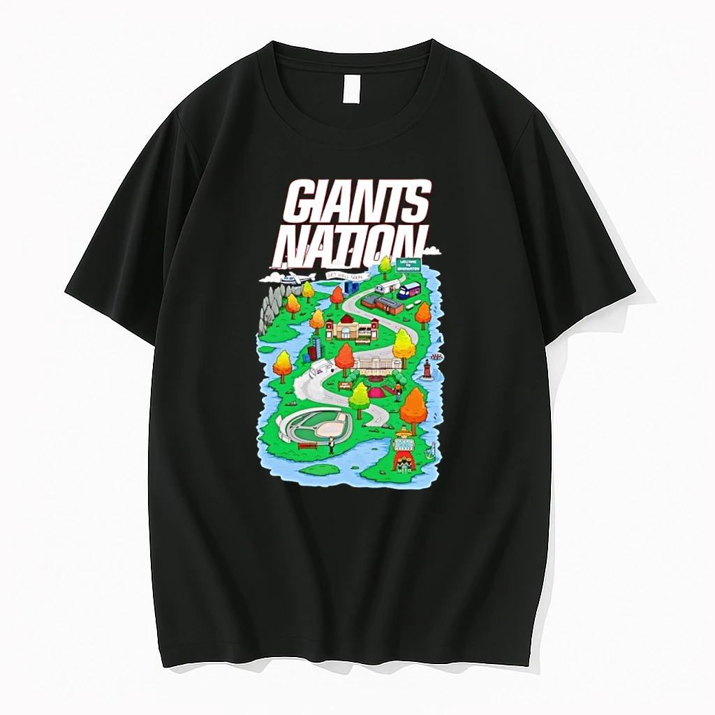 New York Giants Nation Roadmap Graphic Shirts