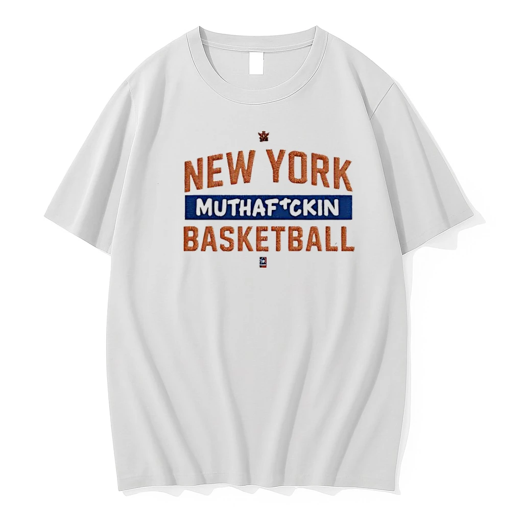 New York Muthafckin Basketball Orange And Blue Shirts