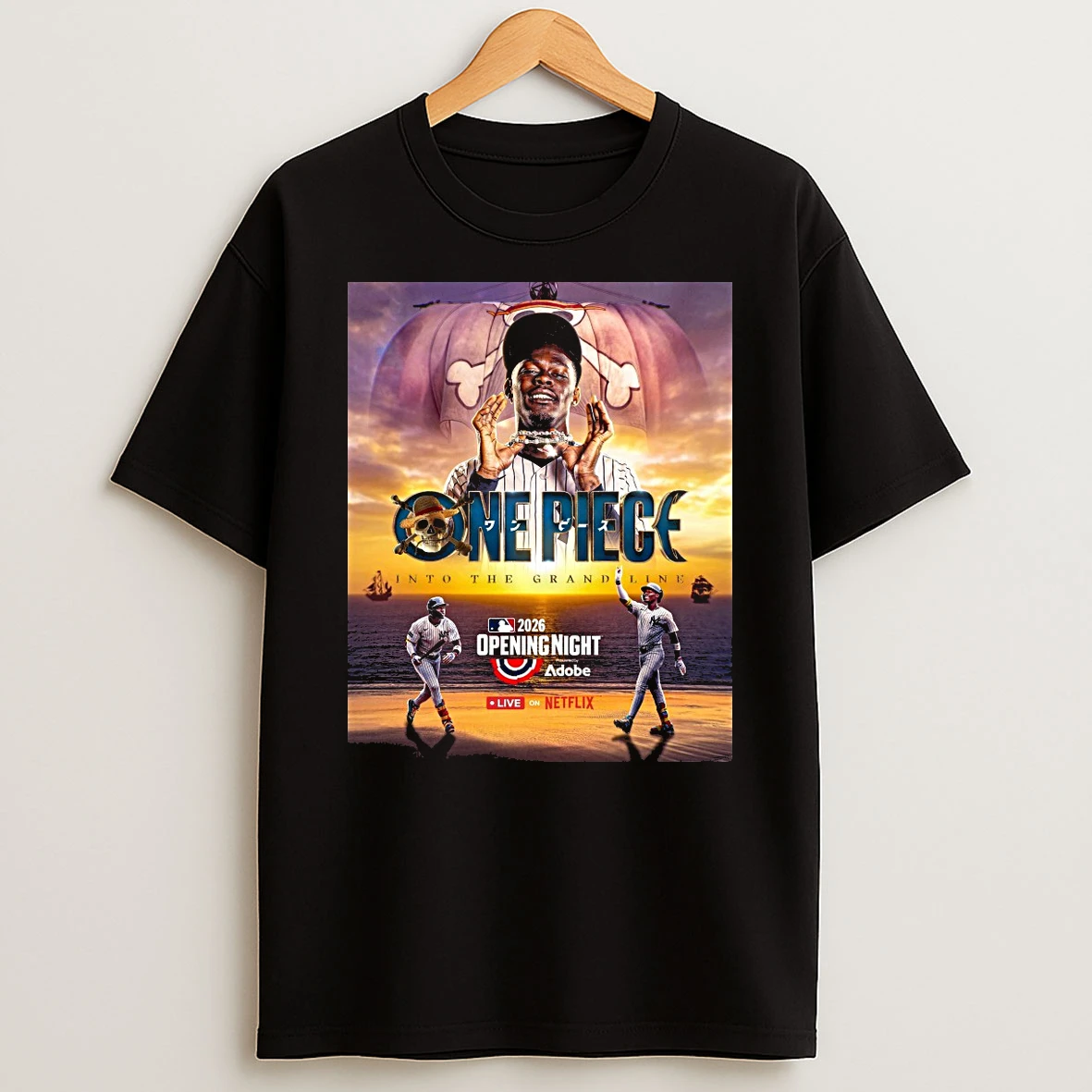 New York Yankees Jazz Chisholm Jr One Piece Into The Grand Line 2026 Opening Night Shirts