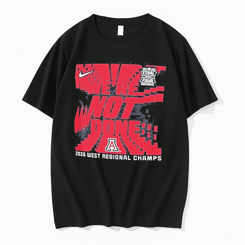Nike Arizona Wildcats 2026 Ncaa Mens Basketball West Regional Champions Shirts