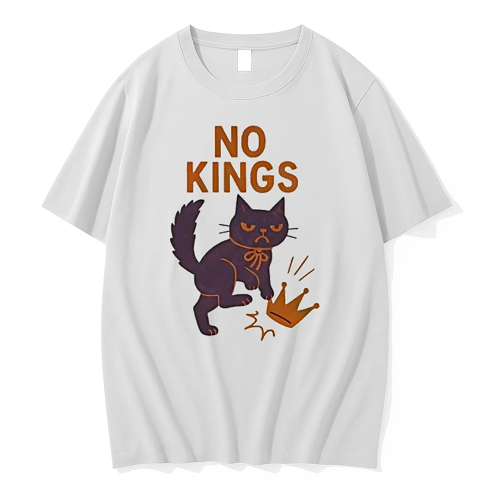 No Kings In America Black Cat Shirts
