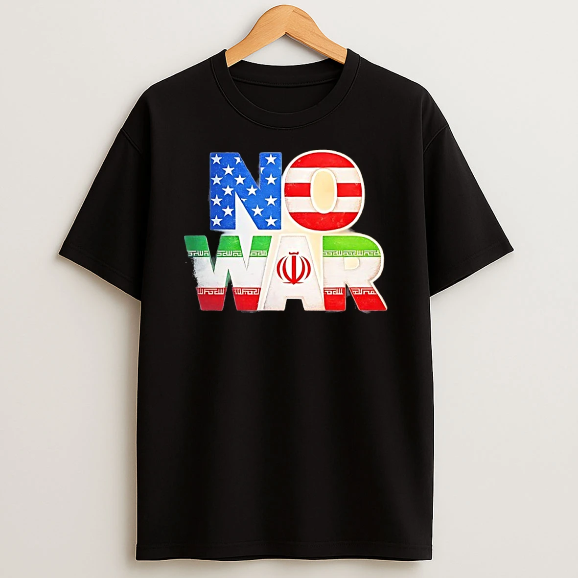 No War Usa Iran American Iranian Flag Shirts