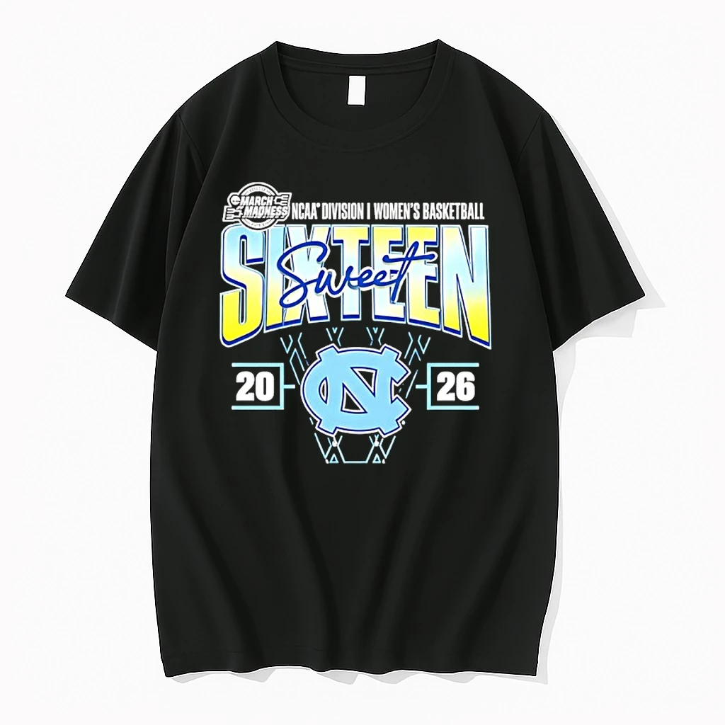 North Carolina Tar Heels 2026 Ncaa Womens Basketball Tournament March Madness Sweet 16 Shirts