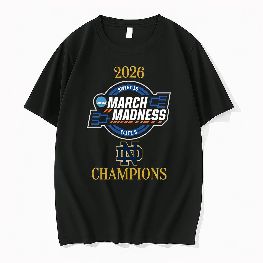 Notre Dame Fighting Irish 2026 Ncaa Womens March Madness Sweet 16 Elite 8 Champions Logo Shirts