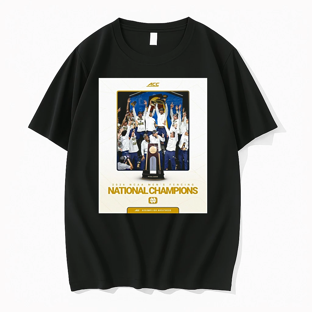Notre Dame Fighting Irish Acc 2026 Ncaa Mens Fencing National Champions Shirts