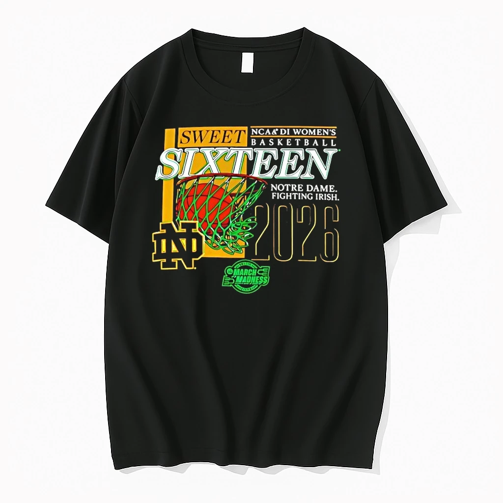 Notre Dame Fighting Irish Ncaa 2026 D1 Womens Basketball Sweet Sixteen March Madness Shirts