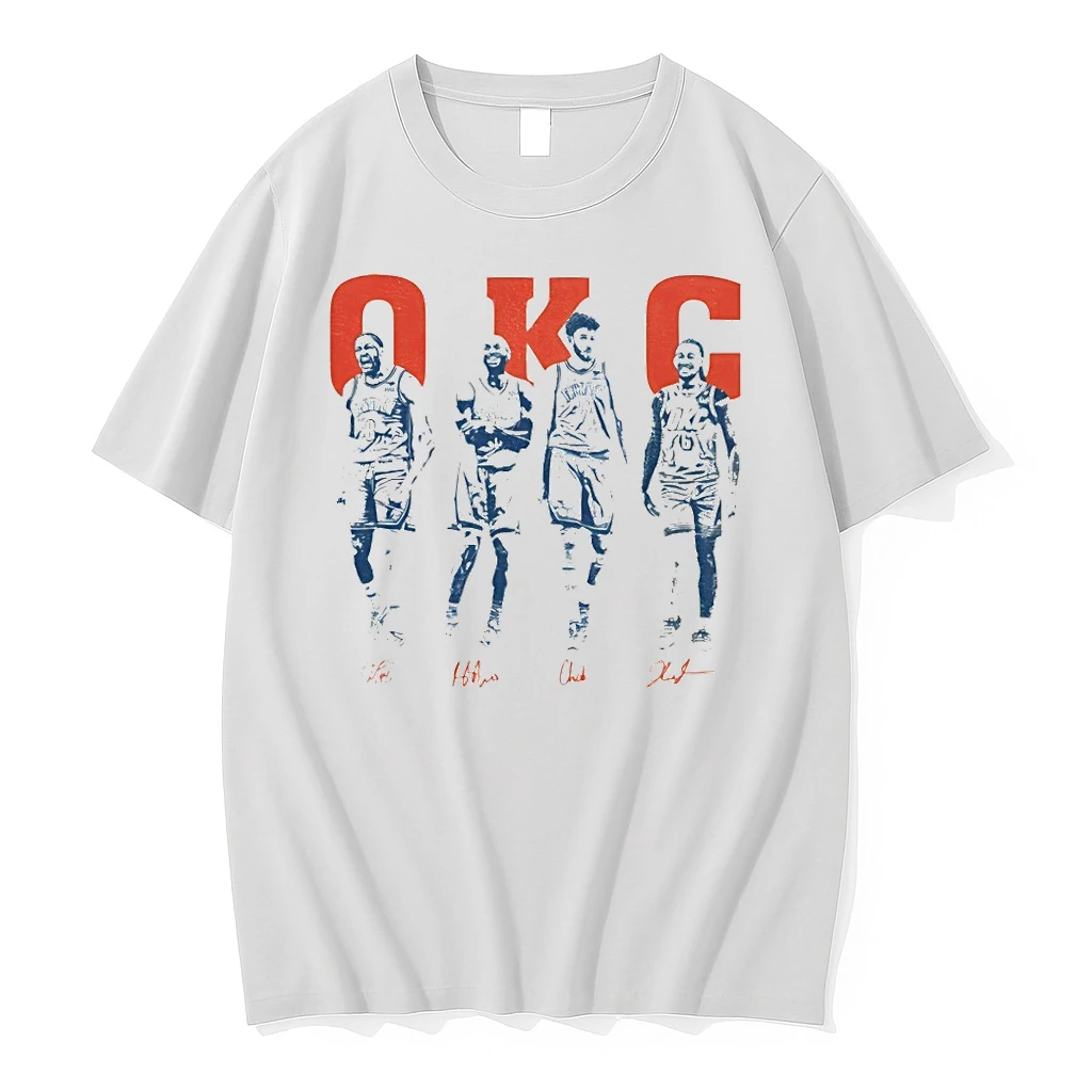 Okc Oklahoma Basketball Shai Gilgeous Chet Holmgren Williams Signature Shirts