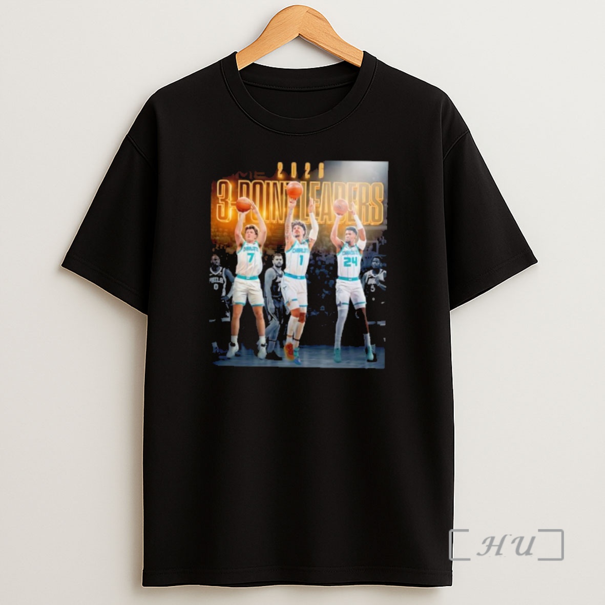 Officials 2026 3 Point Leaders Charlotte Basketball Players Graphic Shirt Sweatshirt Tee