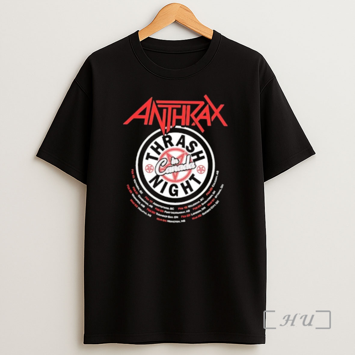 Officials Anthrax Thrash In Canada Night Tour Dates Shirt Sweatshirt Tee