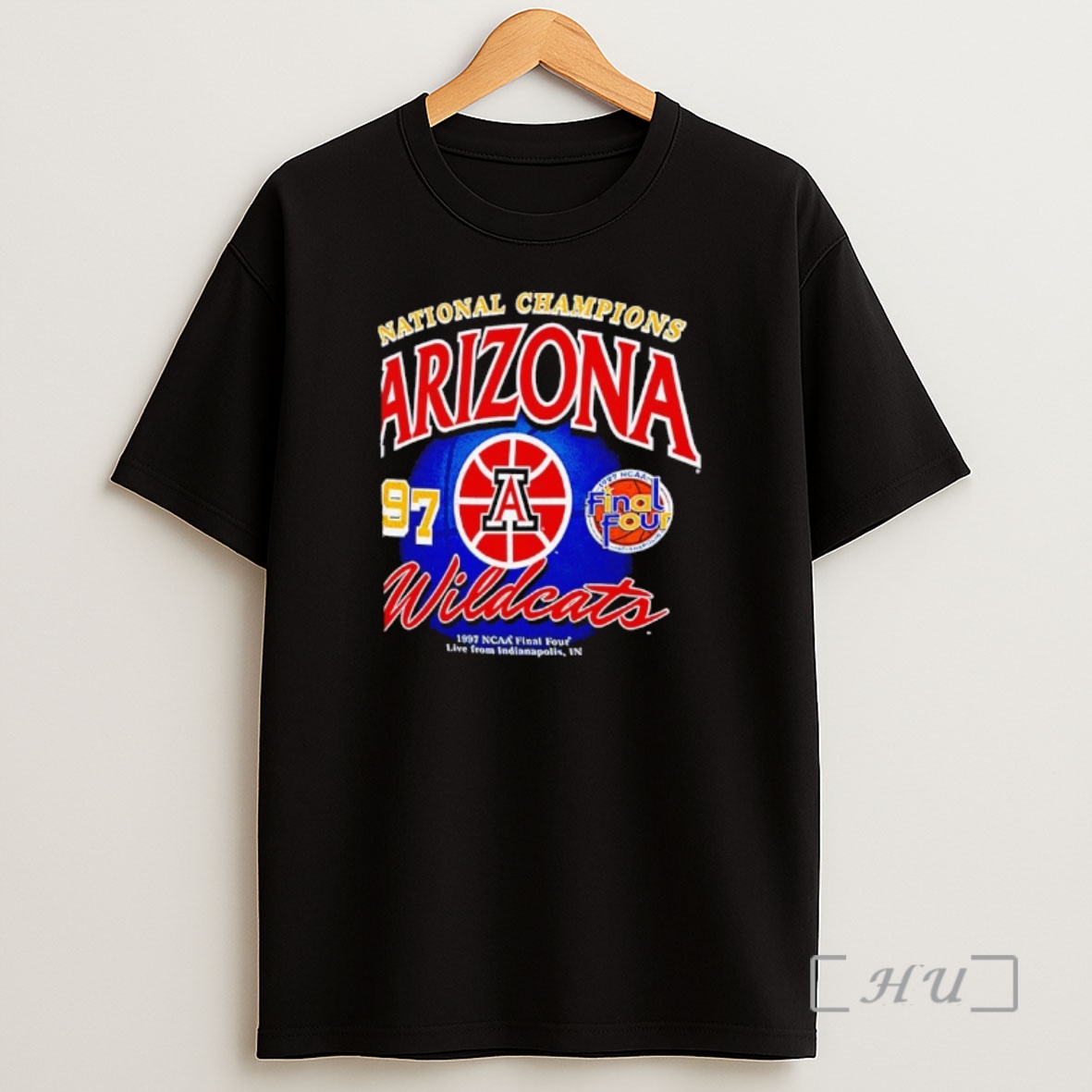 Officials Arizona Wildcats 1997 Basketball National Champions Foundation Shirt Sweatshirt Tee