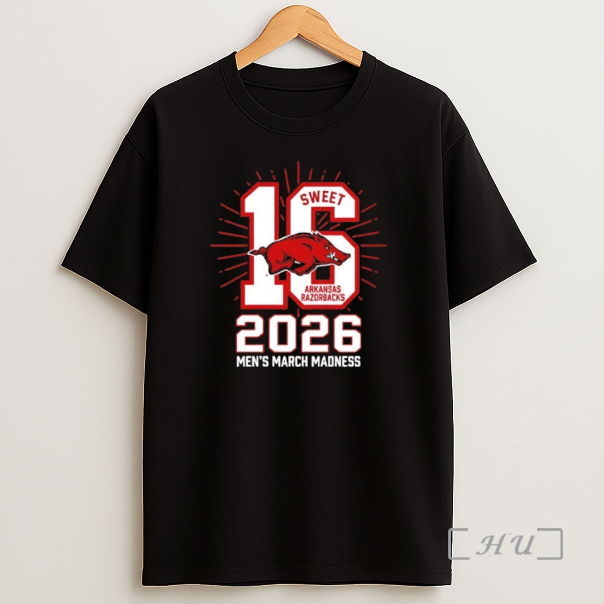 Officials Arkansas Razorbacks Sweet 16 2026 Mens March Madness Shirt Sweatshirt Tee