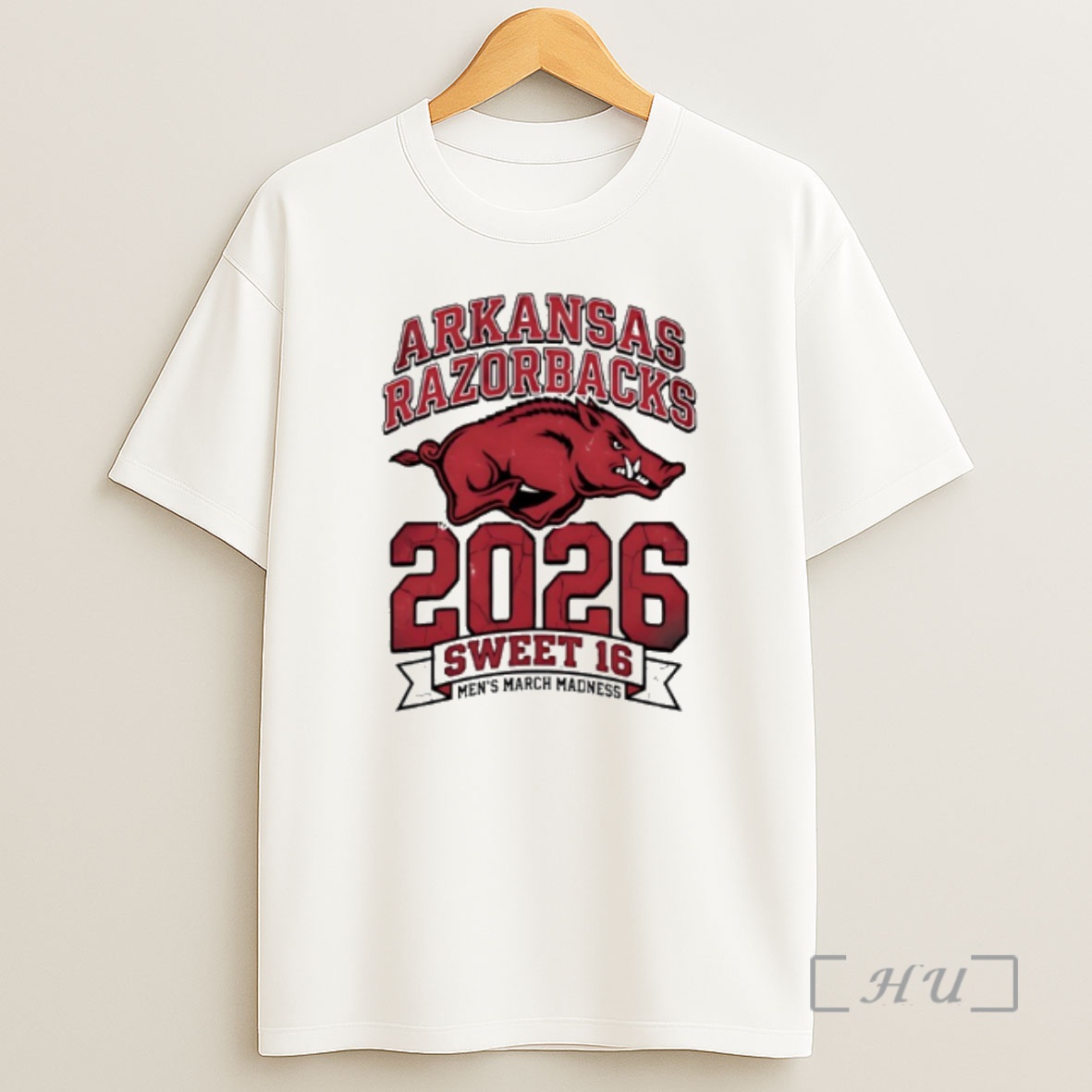 Officials Arkansas Razorbacks Sweet 16 2026 Mens March Madness Logo Shirt Sweatshirt Tee