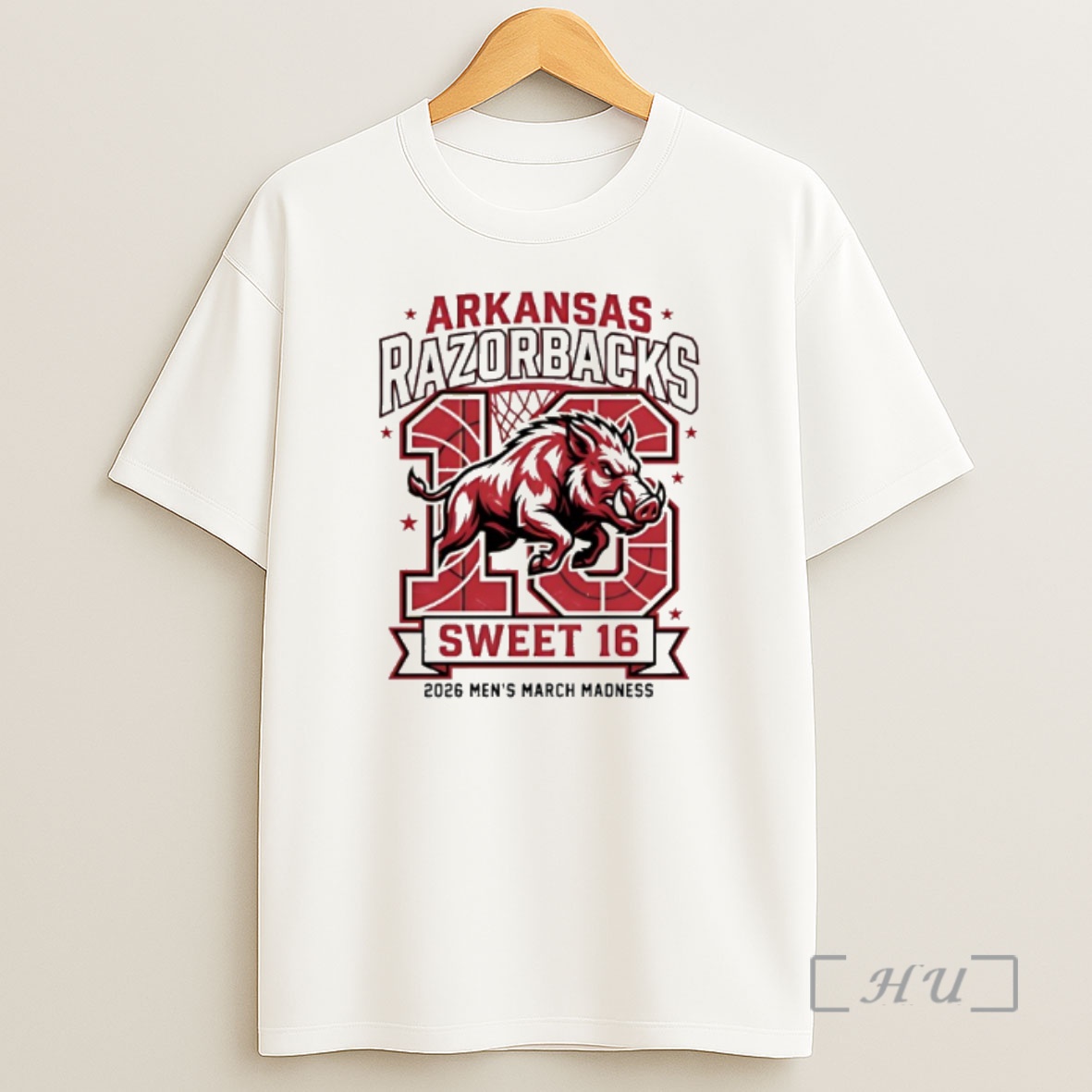Officials Arkansas Razorbacks Sweet 16 2026 Mens March Madness Mascot Shirt Sweatshirt Tee