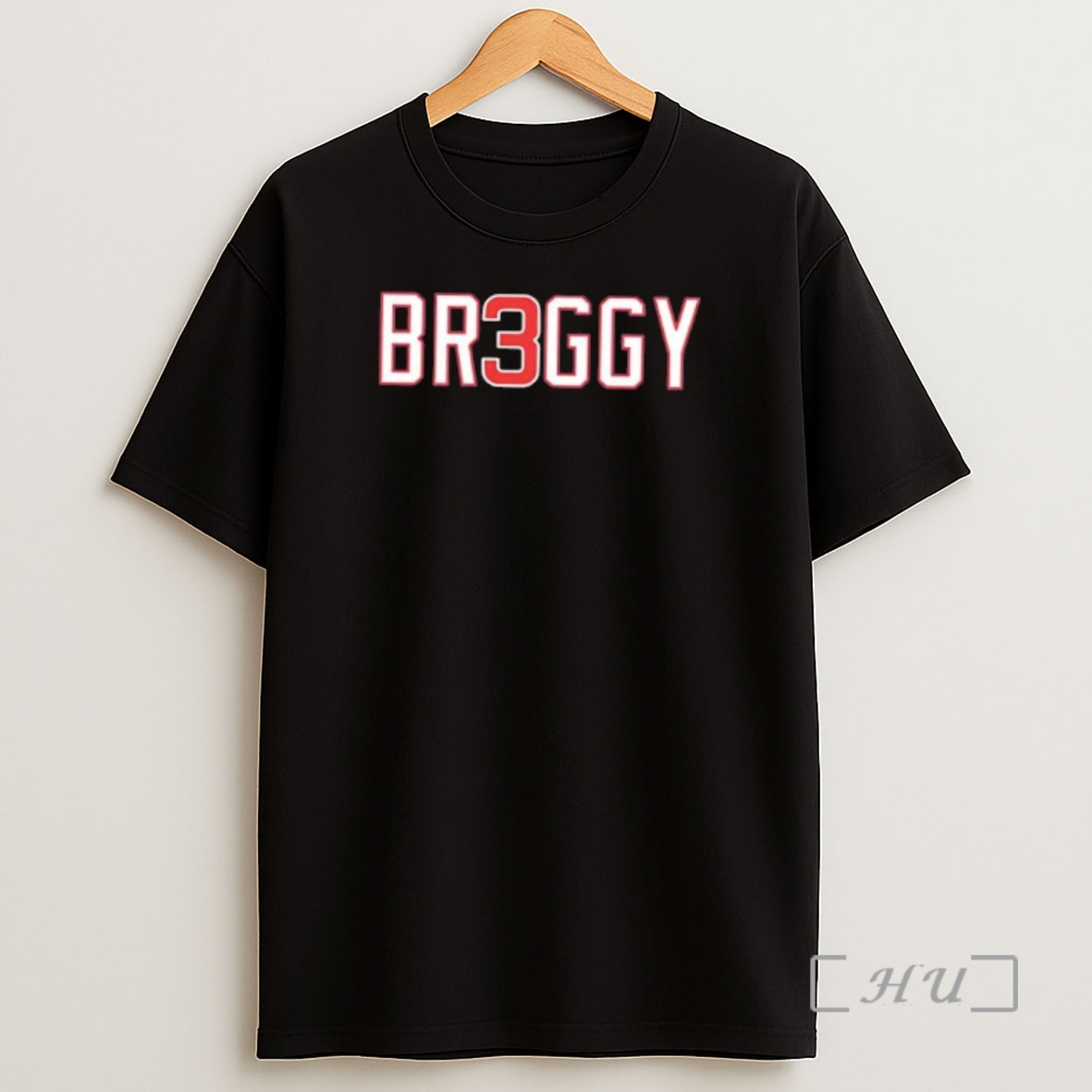 Officials Br3ggy Red And White Block Lettering Logo Shirt Sweatshirt Tee