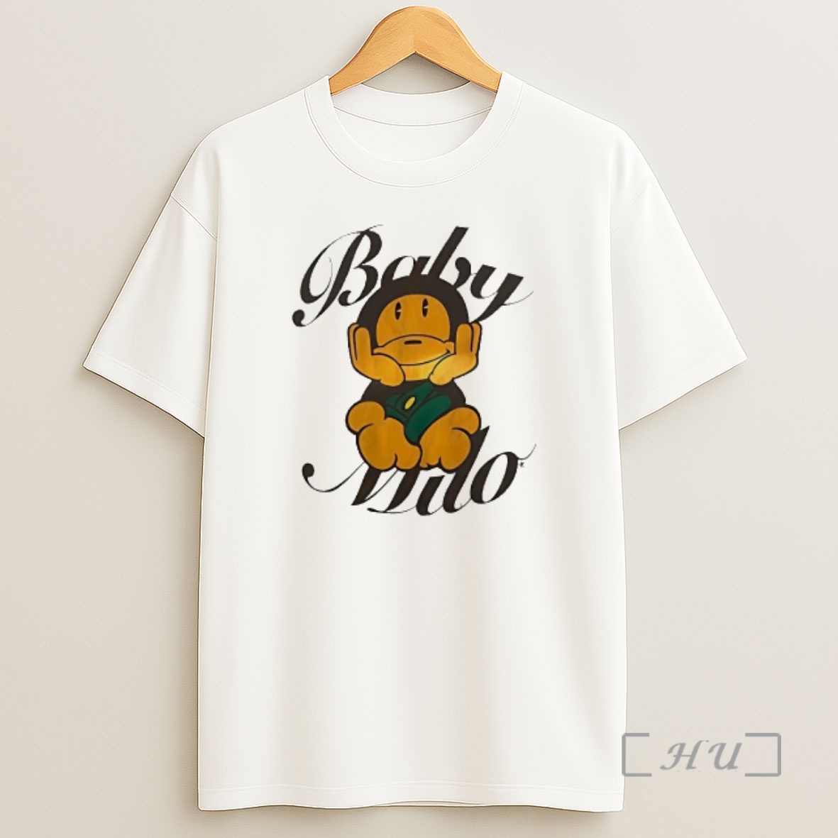 Officials Baby Milo Monkey Character Script Logo Graphic Shirt Sweatshirt Tee