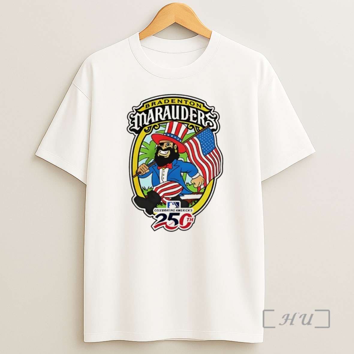 Officials Bradenton Marauders Baseball Celebrating Americas 250th American Flag Shirt Sweatshirt Tee