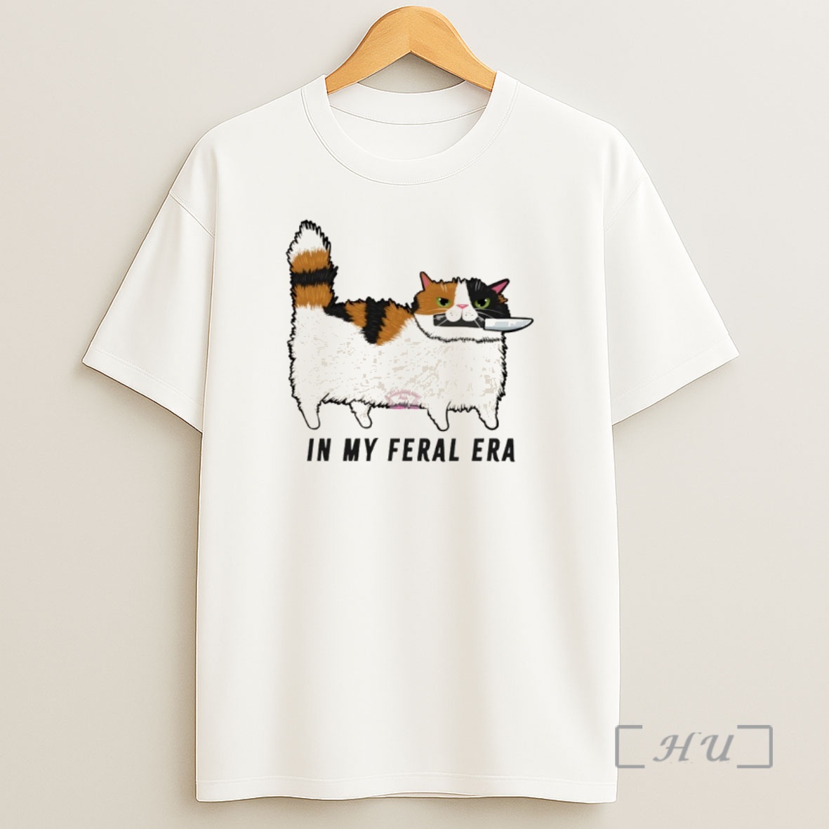 Officials Cat Knife In My Feral Era Shirt Sweatshirt Tee