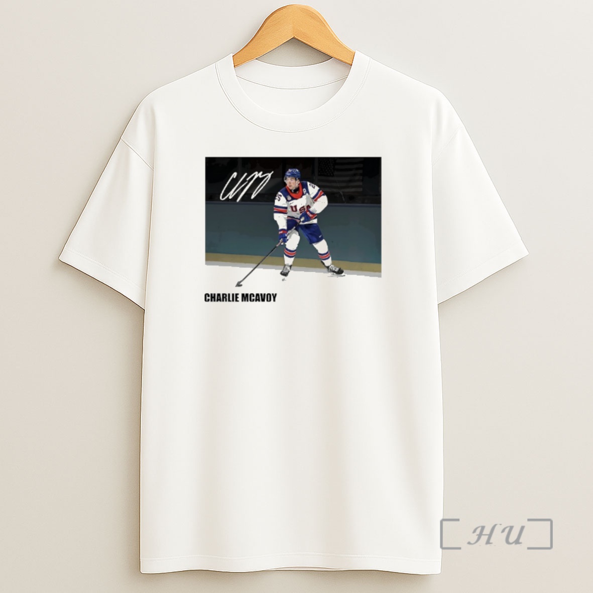 Officials Charlie Mcavoy Team Usa 2026 Winter Olympics Gold Medal Autographed Shirt Sweatshirt Tee