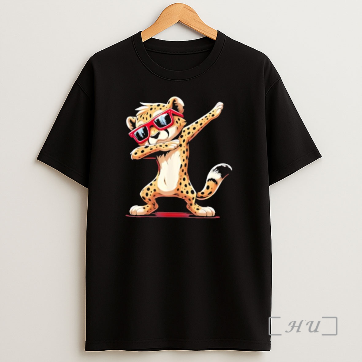 Officials Cheetah Dabbing Wearing Red Sunglasses Cool Animal Shirt Sweatshirt Tee