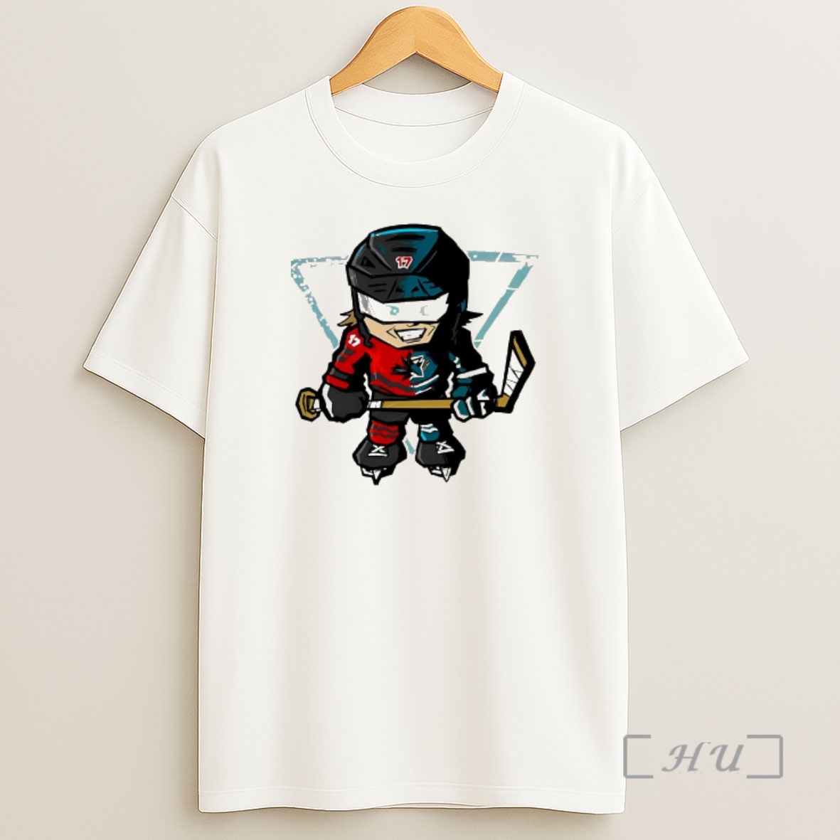 Officials Chibi Hockey Player Team Canada San Jose Sharks Shirt Sweatshirt Tee