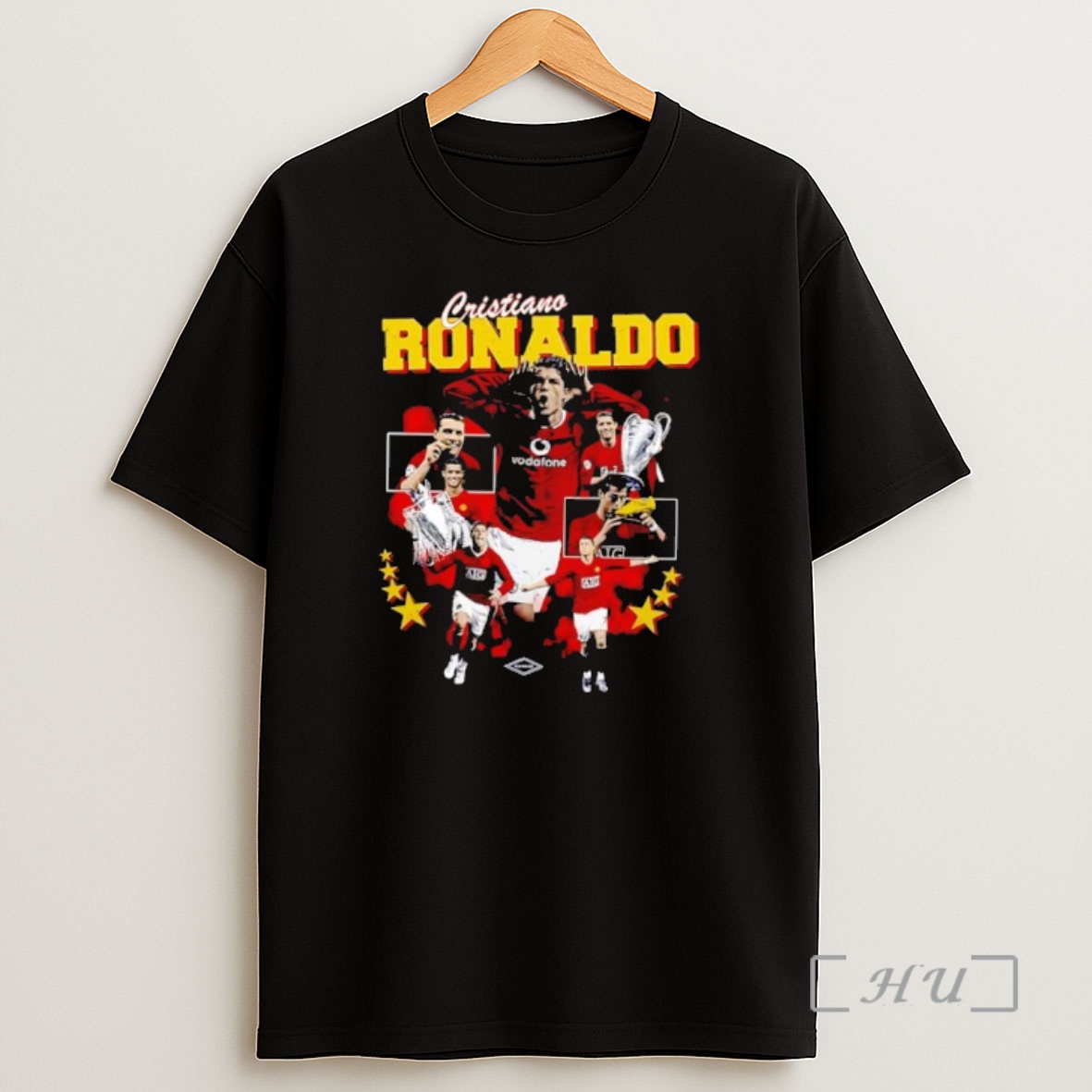 Officials Cristiano Ronaldo Manchester United Vodafone Aig Football Shirt Sweatshirt Tee