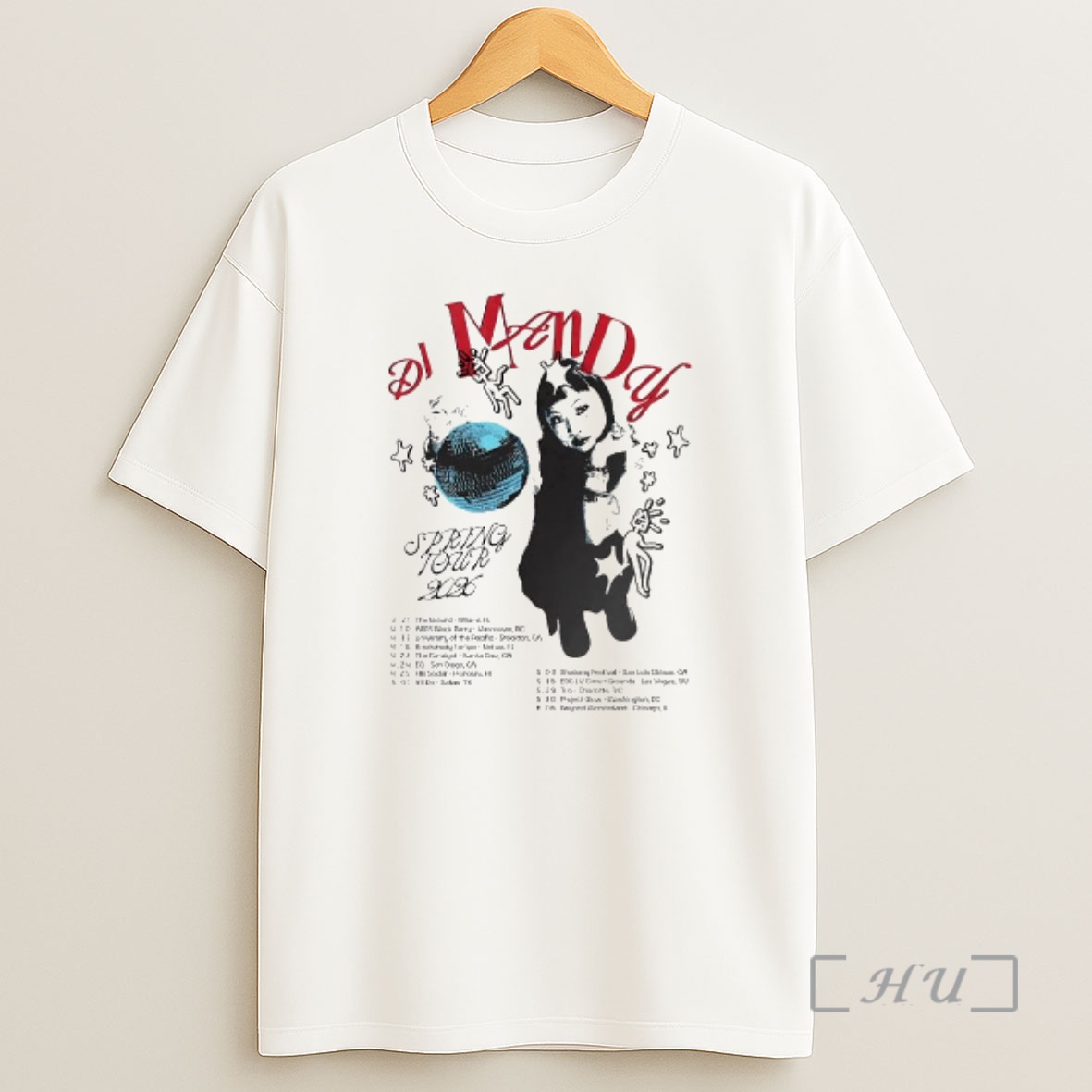 Officials Dj Mandy Spring Tour 2026 Shirt Sweatshirt Tee