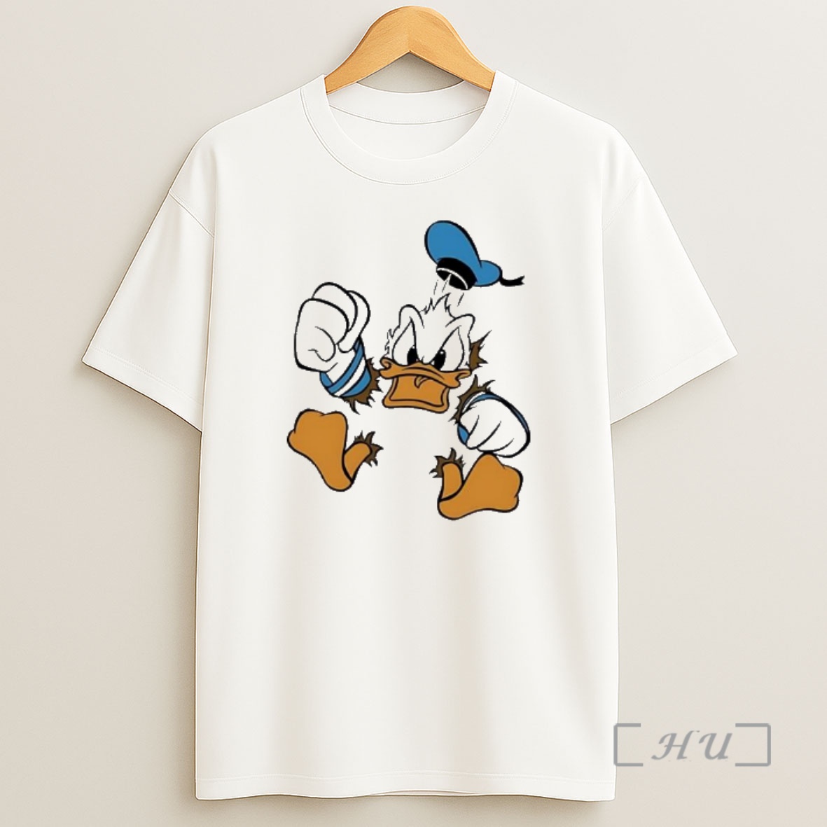 Officials Donald Duck Angry Sailor Punch Mascot Cartoon Graphic Shirt Sweatshirt Tee