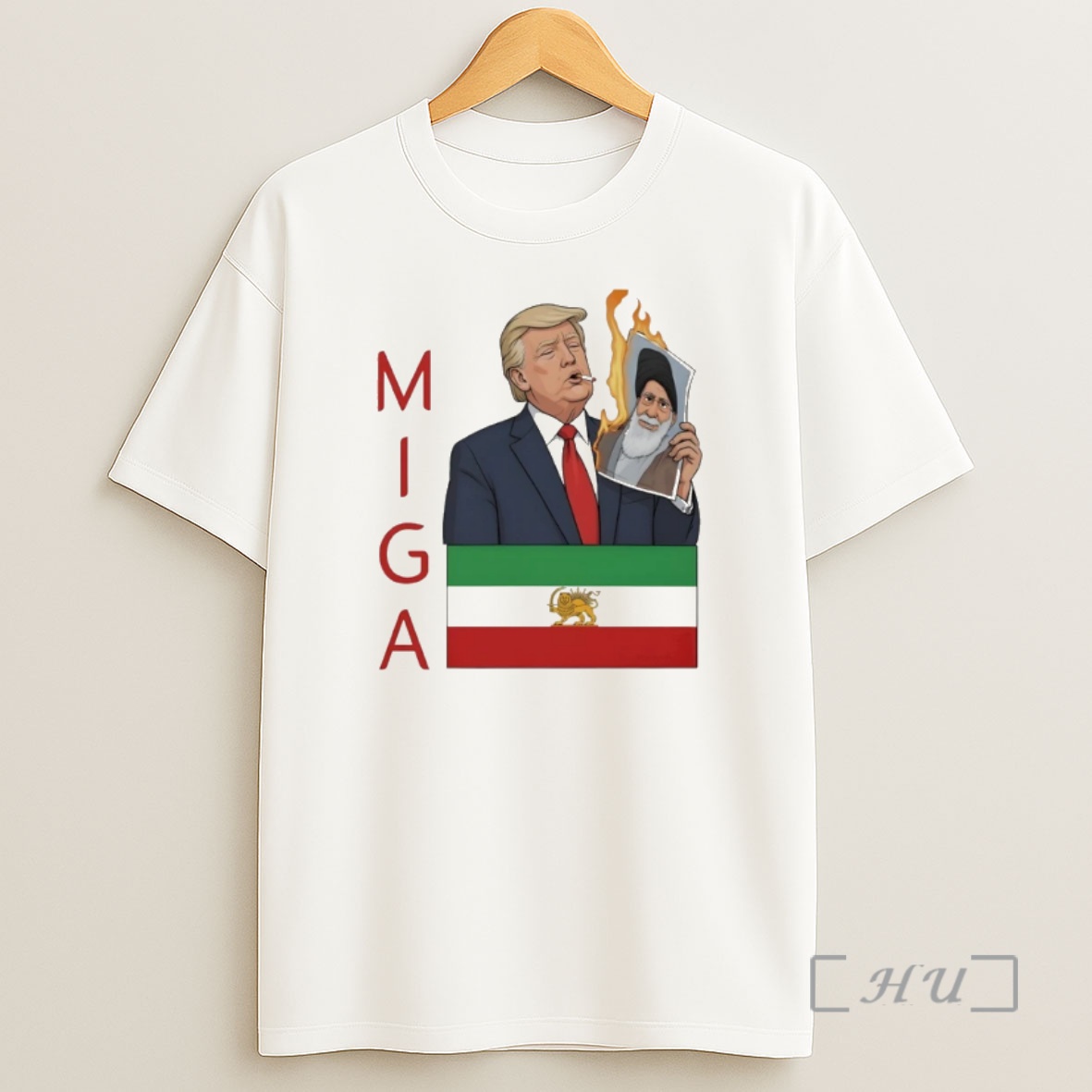 Officials Donald Trump Miga Make Iran Great Again Smokin Trump Shirt Sweatshirt Tee