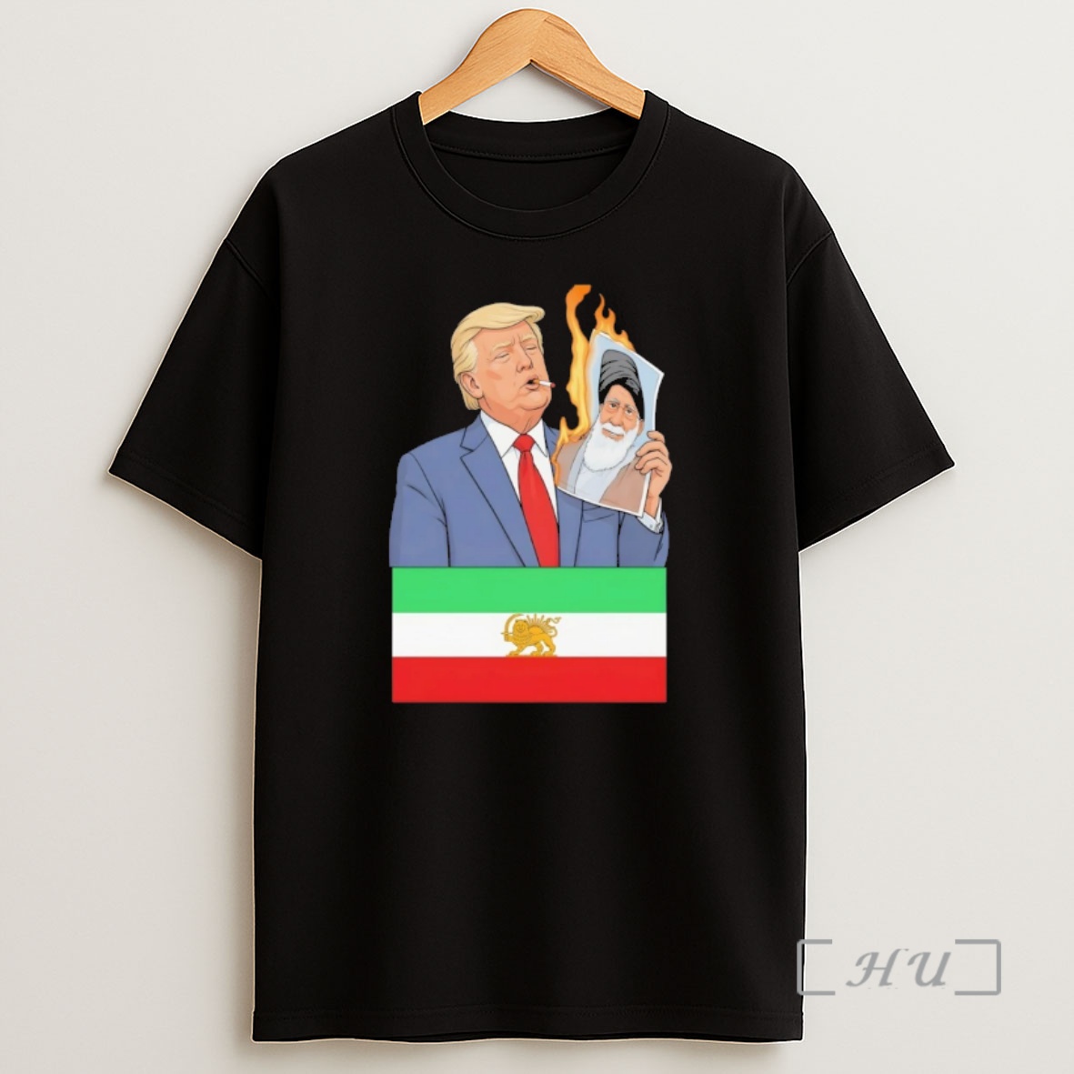 Officials Donald Trump Miga Make Iran Great Again Smokin Trump Flag Shirt Sweatshirt Tee