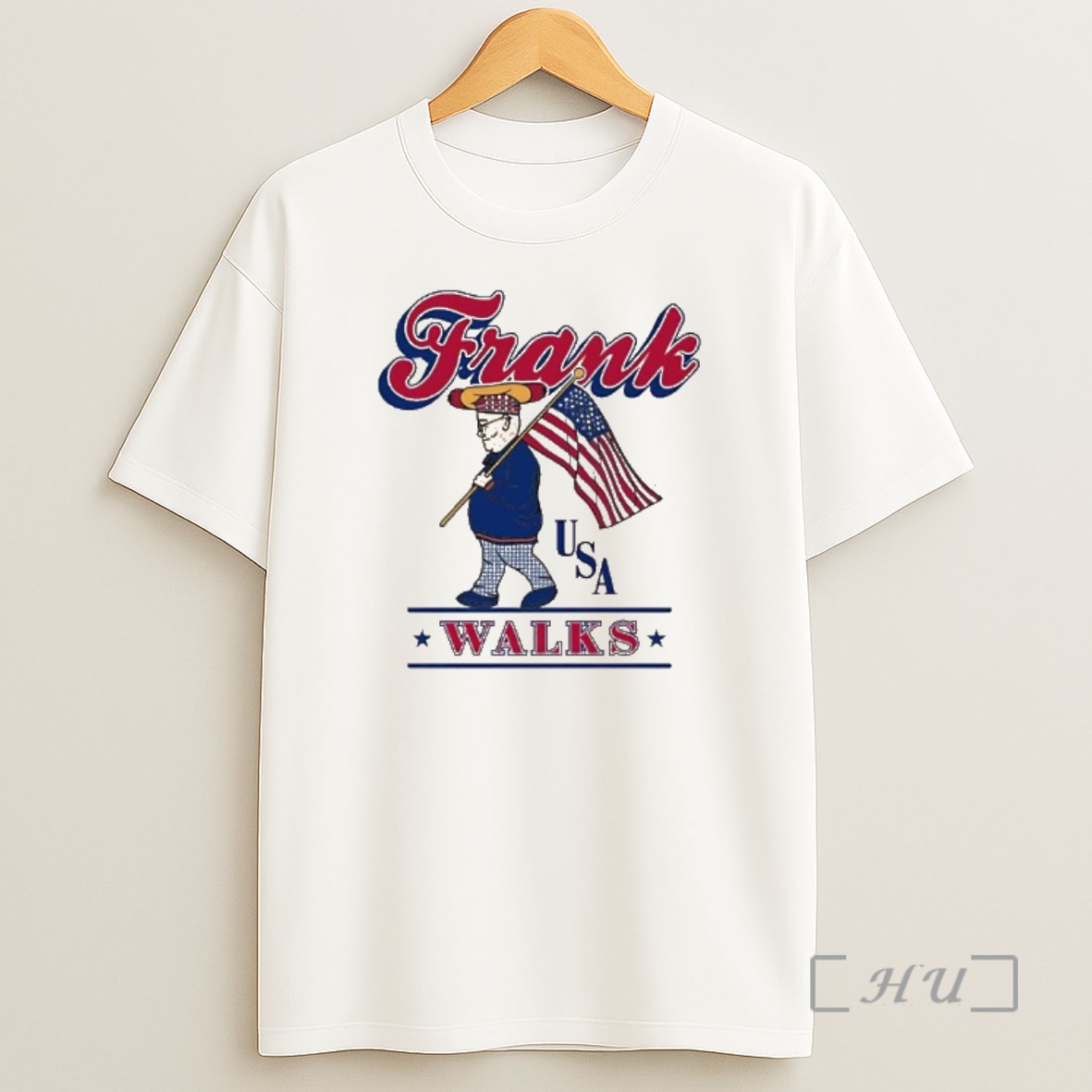 Officials Frank Usa Walks Hot Dog Character With American Flag Shirt Sweatshirt Tee