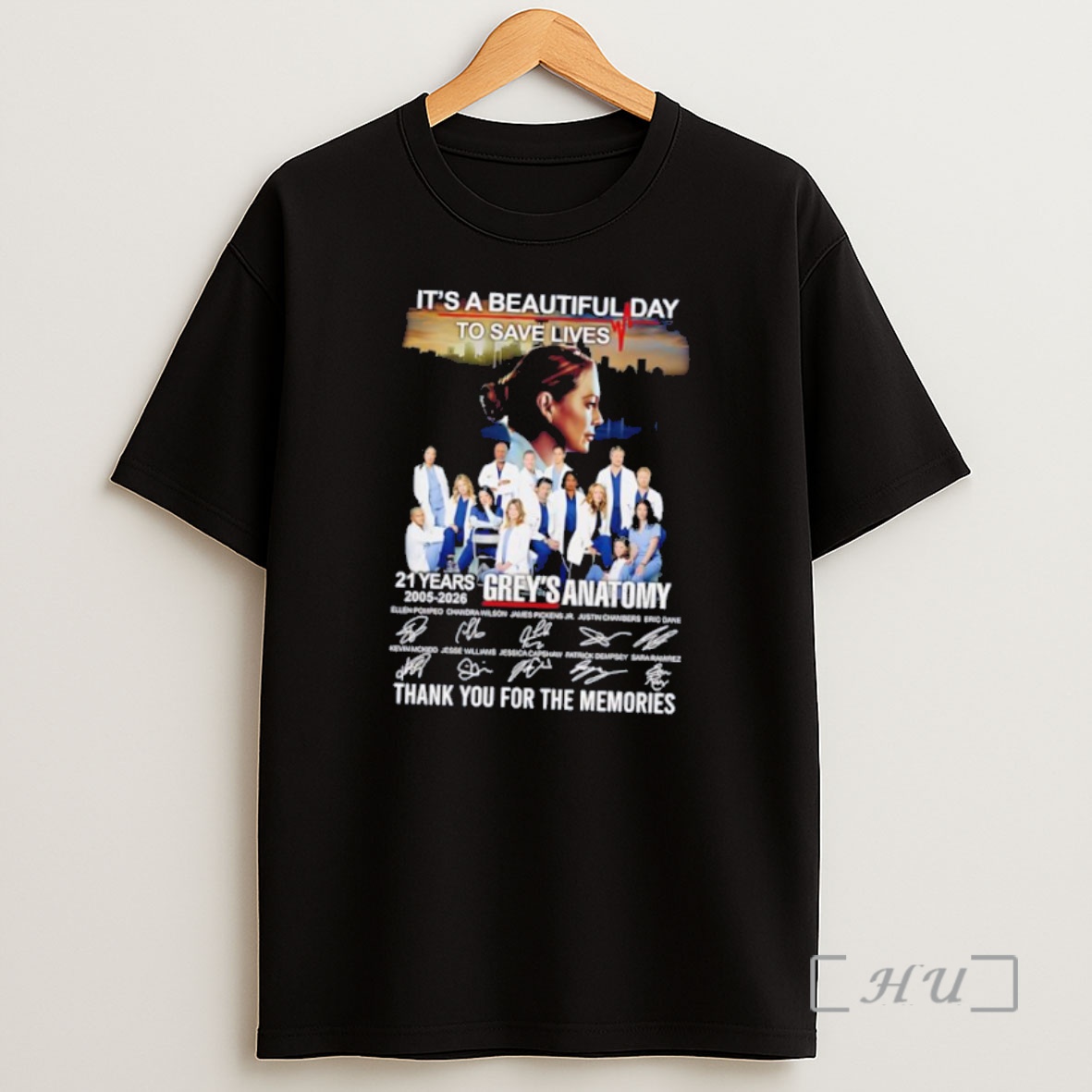 Officials Greys Anatomy Its A Beautiful Day To Save Lives Thank You For The Memories Signatures Shirt Sweatshirt Tee