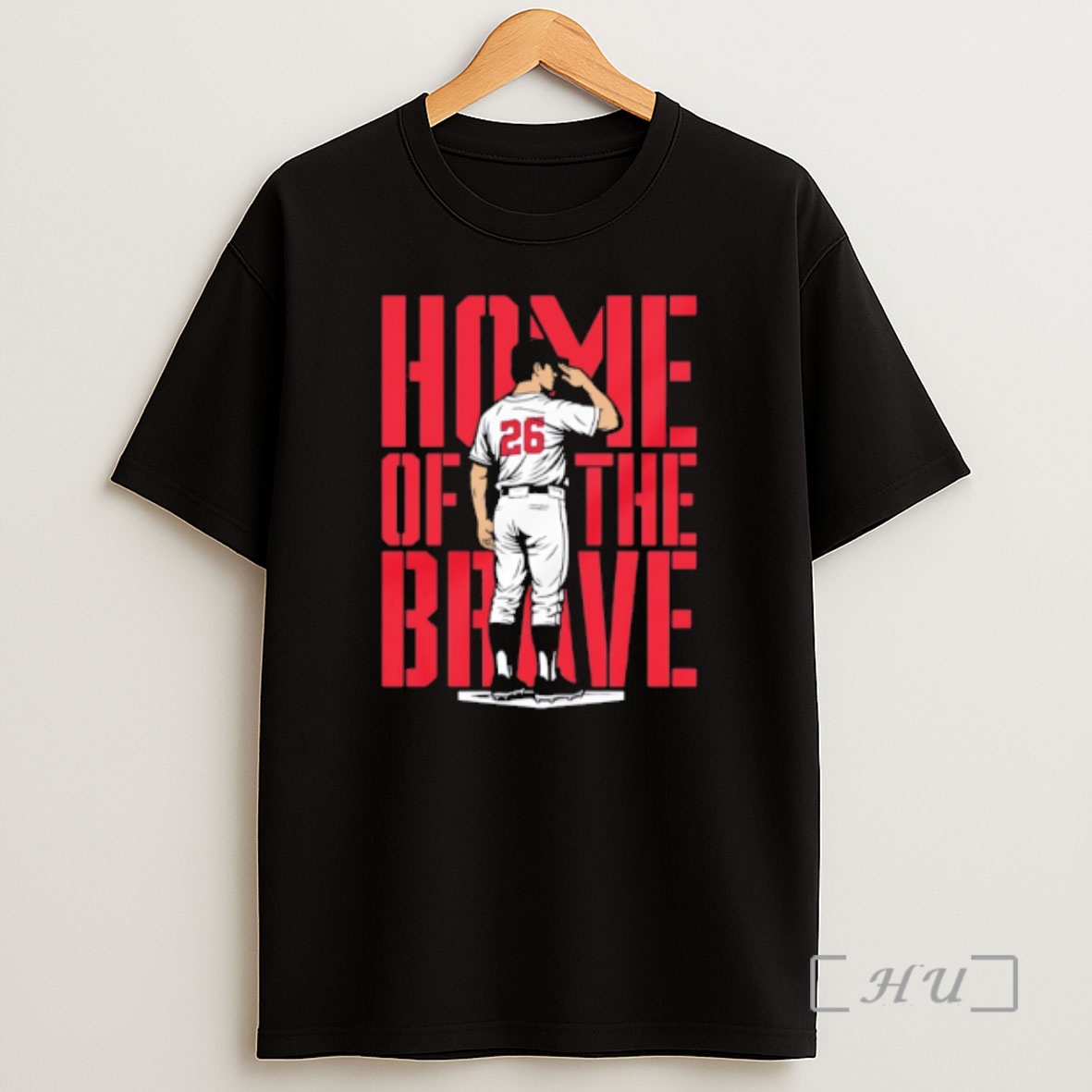 Officials Home Of The Brave No 26 Baseball Shirt Sweatshirt Tee