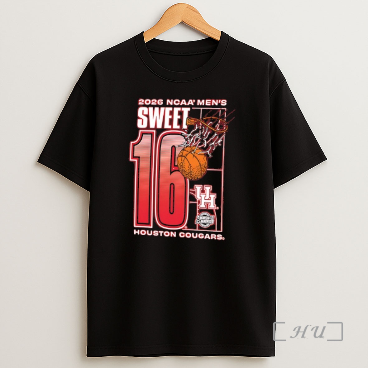 Officials Houston Cougars 2026 Ncaa March Madness Sweet 16 Bound Shirt Sweatshirt Tee