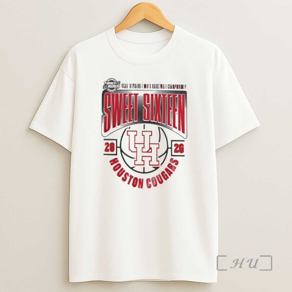 Officials Houston Cougars 2026 Ncaa Mens Basketball Tournament March Madness Sweet 16 Logo Shirt Sweatshirt Tee