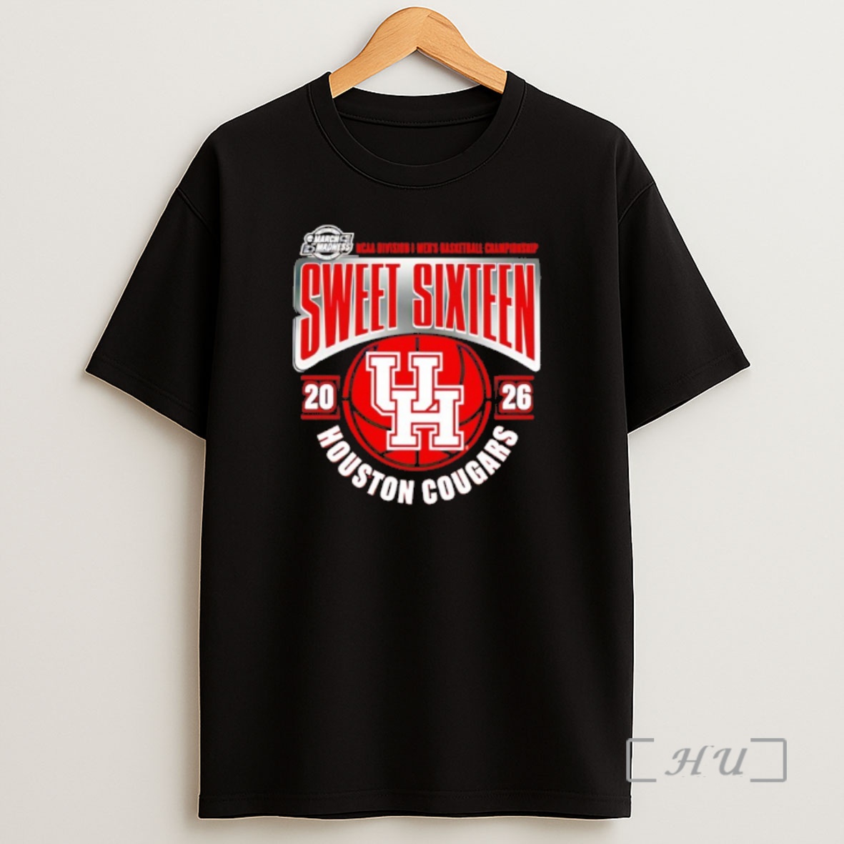 Officials Houston Cougars Mens Basketball 2026 March Madness Sweet 16 Shirt Sweatshirt Tee